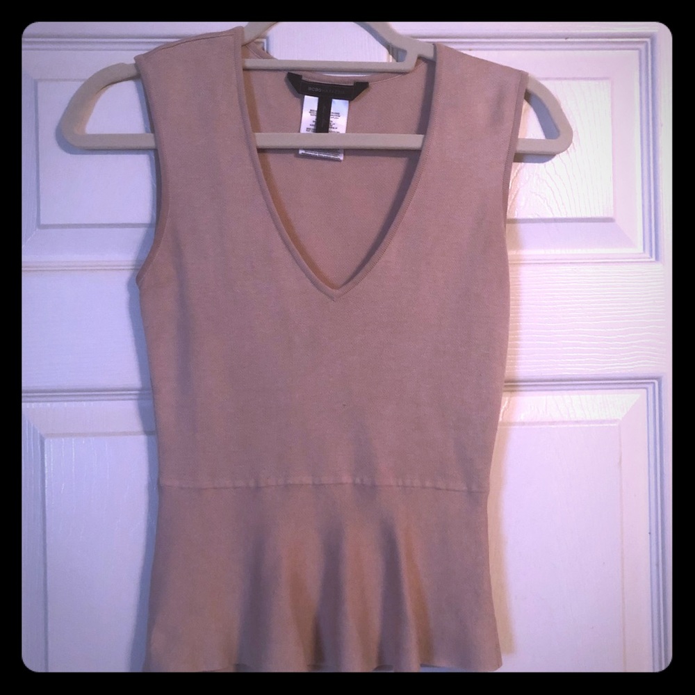Gorgeous BCBGMaxazria peplum top